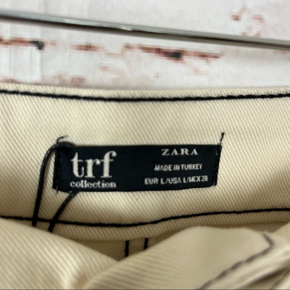 Zara Tan Blogger Favorite Mini Skirt Size Large - Picture 3 of 6